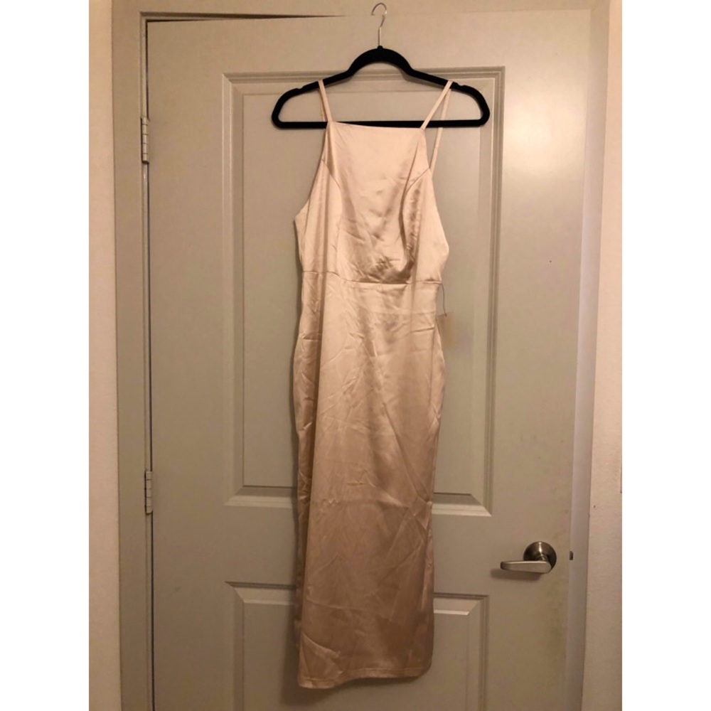 Lulus blush silk dress